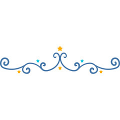 Naklejka premium Star Ornament Divider