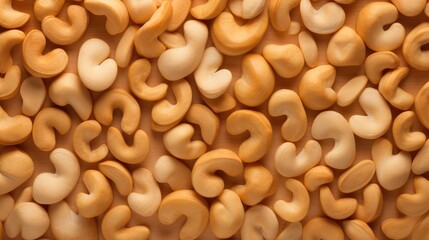 Heap of cashew nuts. Generative AI