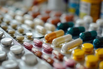 A Variety of Healthcare Pharmaceuticals, Assorted Medications