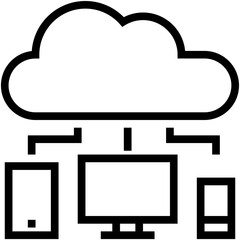 Cloud Connection Vector Icon