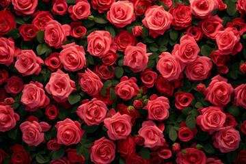 red roses background