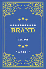 Book Cover Background template design with floral motifs