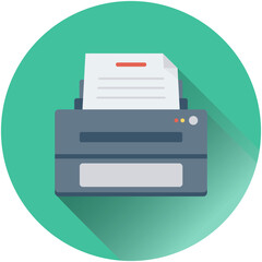 Printer Vector Icon - obrazy, fototapety, plakaty