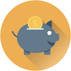 Piggy Bank Vector Icon