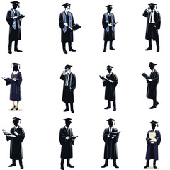 	
graduated students silhouettes , graduated students hat silhouettes ,degree silhouettes , degree hat silhouettes , university students silhouettes	
