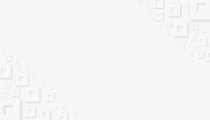 Square abstract white background. Modern minimalist square geometric background