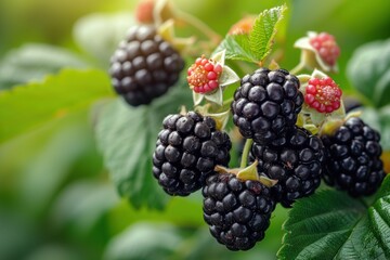berry background blackberry closeup