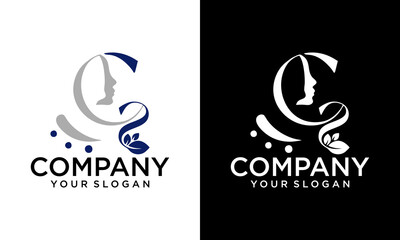 Spa wellness premium girl logo vector yoga, skincare, lotus, flower, girly, feminine