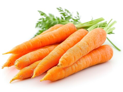 fresh carrots close up