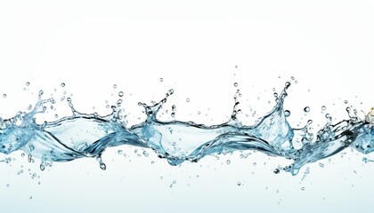 Abstract blue water and wine bubble background with copy space for design and advertising purposes