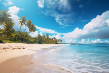 Fototapeta na wymiar Beautiful tropical beach landscape