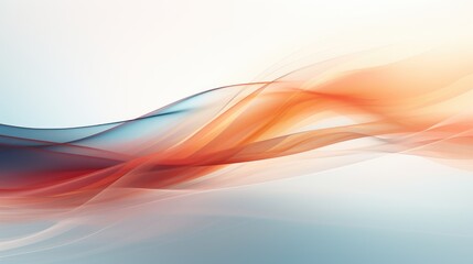 abstract background with smooth wavy lines. Generative AI
