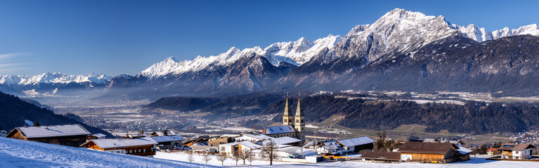 North Chain a range of mountains just north of the city of Innsbruck in Austria