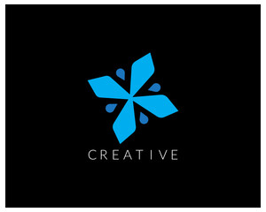 Creative abstract vector logo design template.Vector illustration.