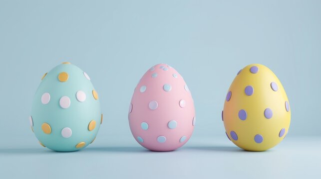 colorful easter eggs.