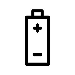 Battery line icon. Vector graphics