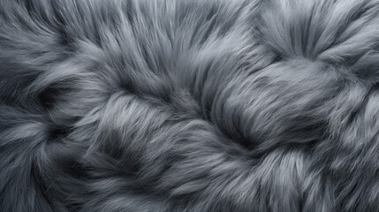 close up horizontal image of a grey wool background Generative AI