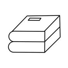 Book icon set in thin line style