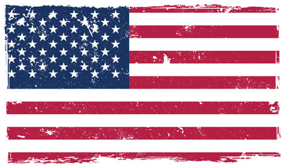 USA grunge country flag, PNG, Vector and High Quality Old Effects.