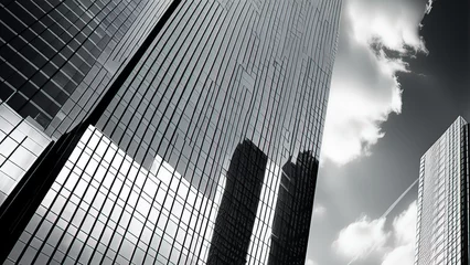 Foto op Plexiglas Modern Architecture: Sky-High Buildings Reflecting the Dynamic Cityscape” © ShareareKhan