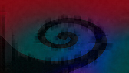 Abstract psychedelic swirl shape background image.