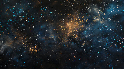 Naklejka premium Fireworks swirl in a black night sky.