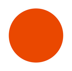 oranage dot on an white space