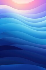 Indigo gradient colorful geometric abstract circles and waves pattern background