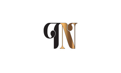 PN, NP , P , N , Abstract Letters Logo Monogram	