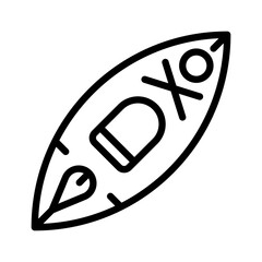 illustration of a surfing board