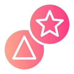 Obraz premium Dalgona Candy gradient icon