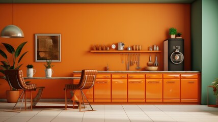 stylish citrus kitchen aesthetic