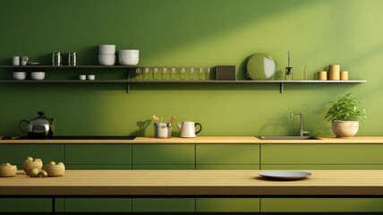 serene green kitchen style inspiration