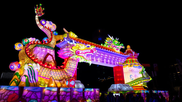Taiwan, Taipei, lively, lantern festival, Xianglong Xianrui, lantern