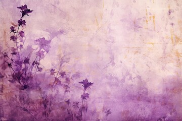 lavender abstract floral background with natural grunge textures 