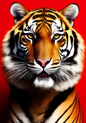 Obraz premium tiger illustration. generative ai
