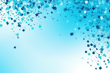 blue square background With square particle effects