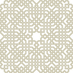 Fototapeta premium Seamless geometric pattern in arabic style Zellij