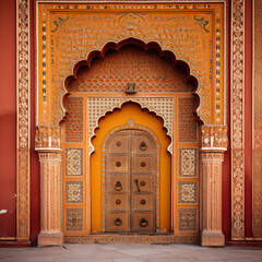 Ornamental door in India