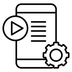 Fototapeta premium Mobile Application Icon