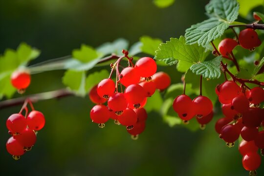 red berries of a currant