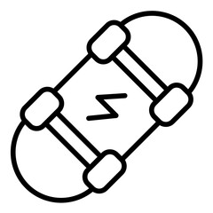 Electric Skateboard Icon