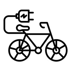 Electric Bike Icon