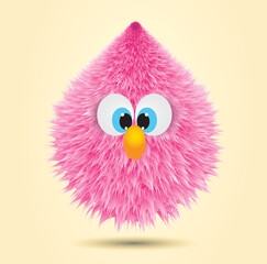 free vector fluffy hairy cartoon balls
