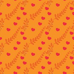 Free vector valentine pattern background in February.