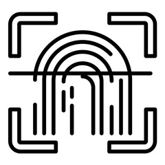 Fingerprint Scanning Icon