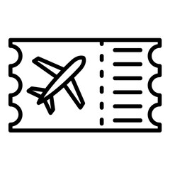 Plane Ticket Icon