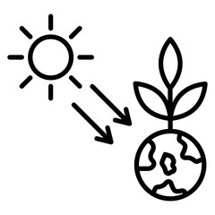 Solar Radiation Icon