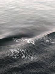Waves With Foam On The Sea (Portrait Background )