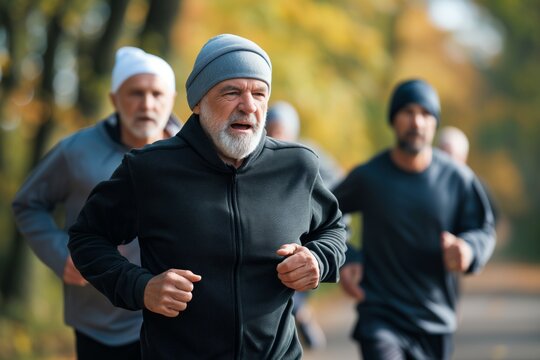Active Seniors Running: Fitness and Health in an Outdoor Trail, a Group's Jogging Routine